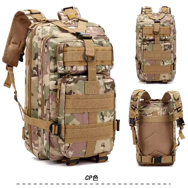 2024 New Backpack 3P Backpack Waterproof Cycling Sports Outdoor Backpack Multifunctional Tactical Camouflage Backpack