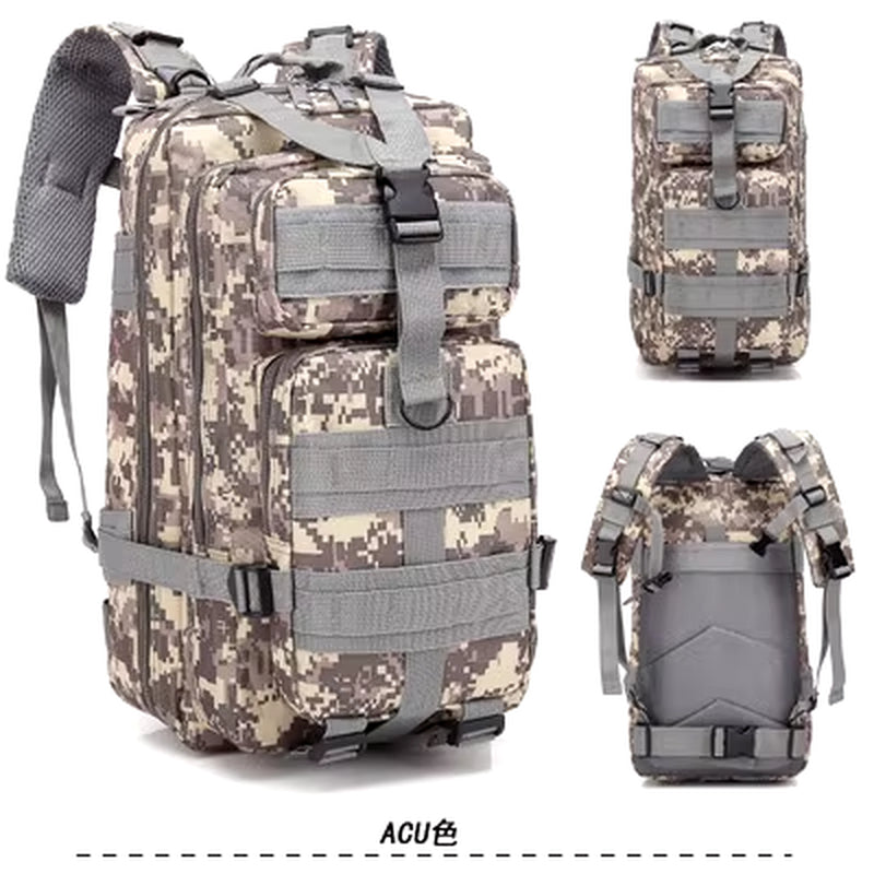 2024 New Backpack 3P Backpack Waterproof Cycling Sports Outdoor Backpack Multifunctional Tactical Camouflage Backpack