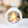 Lighted Christmas Snow Globe Lantern Battery Operated LED Night Light with Hook Christmas Tree Ornaments Gift Ideas