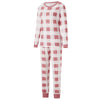 Family Pajamas Matching Set, Long Sleeve T-Shirt with Pants Plaid Sleepwear Loungewear