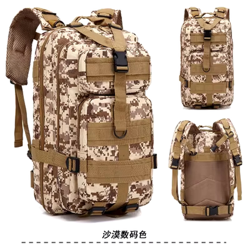 2024 New Backpack 3P Backpack Waterproof Cycling Sports Outdoor Backpack Multifunctional Tactical Camouflage Backpack