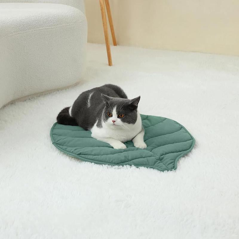 Leaf Shaped Pet Mat, 1 Count Washable Pet Bed, Pet Supplies for Small, Medium, Large & Ultra Large Dogs, Cat Stuff, Dog Stuff, Dog Bed