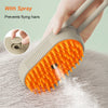 3 in 1 Pet Electric Steam Brush Cat and Dog Cleaning Spray Massage Grooming Comb Retractable Handle Pet Hair Removal Beautybrush