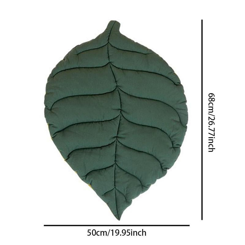 Leaf Shaped Pet Mat, 1 Count Washable Pet Bed, Pet Supplies for Small, Medium, Large & Ultra Large Dogs, Cat Stuff, Dog Stuff, Dog Bed