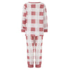 Family Pajamas Matching Set, Long Sleeve T-Shirt with Pants Plaid Sleepwear Loungewear