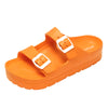 Fashion Clogs with Arch Support Adjustable Buckle Outdoor Casual Slides Breathable Sandals Bedroom Platform Slippers